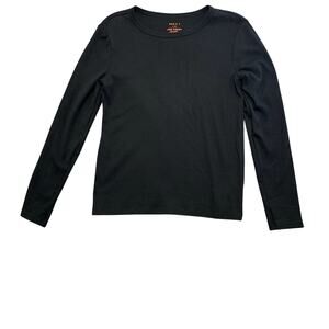 Women's Long Sleeve Black Basic T Shirt Size L NWOT